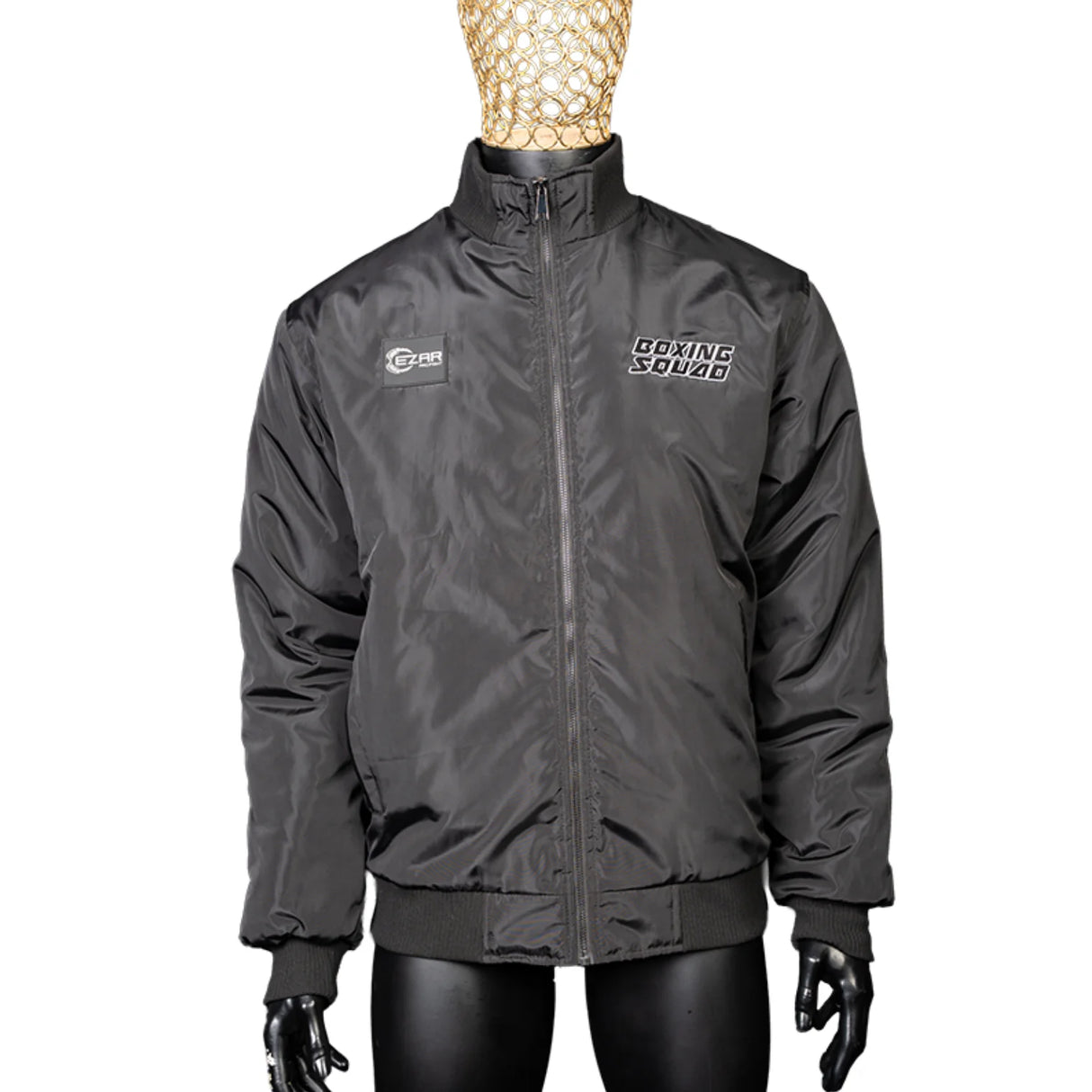 Geacă scurtă, Cezar Boxing Squad, interior lână, neagră, GEASBS-N 1