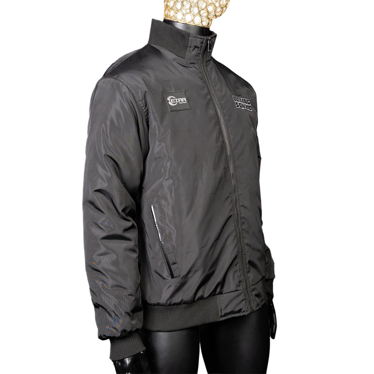 Geacă scurtă, Cezar Boxing Squad, interior lână, neagră, GEASBS-N 3