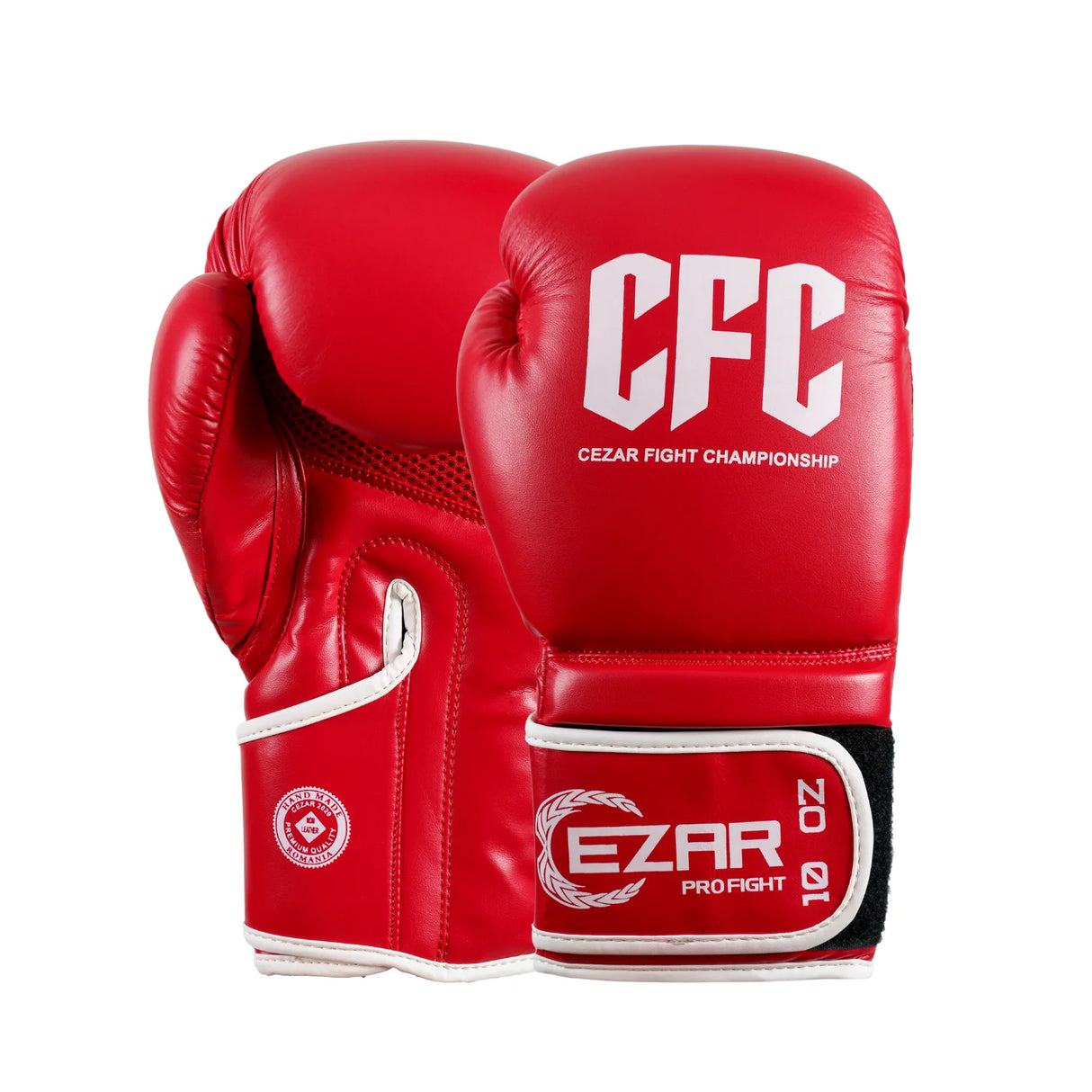 Mănuși de box Eco Basic CFC, piele ecologică, roșii BOXEBCFC-R 1