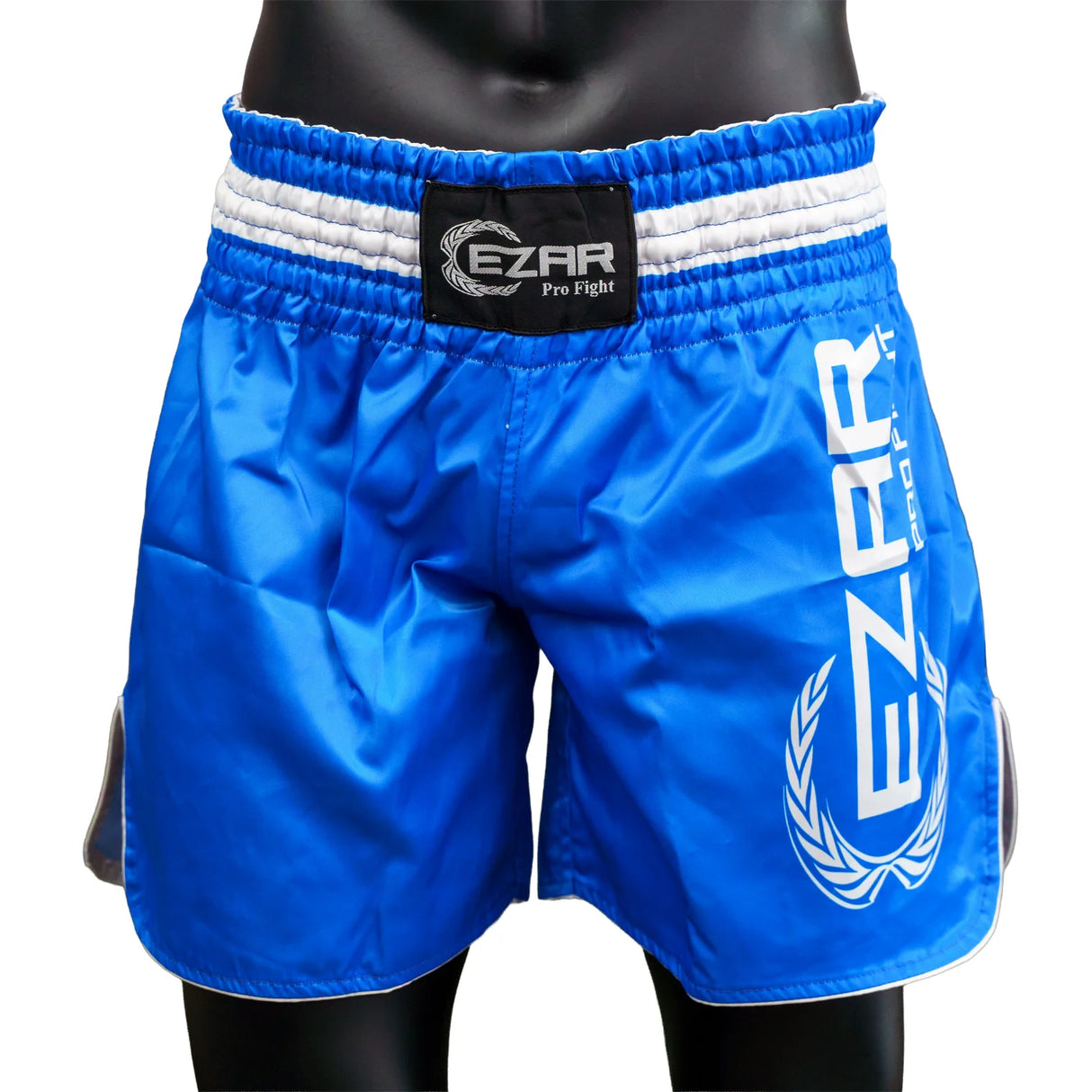 Șort Kickboxing, poliester, talie elastică, albastru, SKICK-B 1