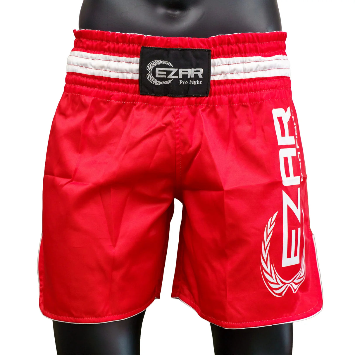 Șort Kickboxing, poliester, talie elastică, roșu, SKICK-R 1