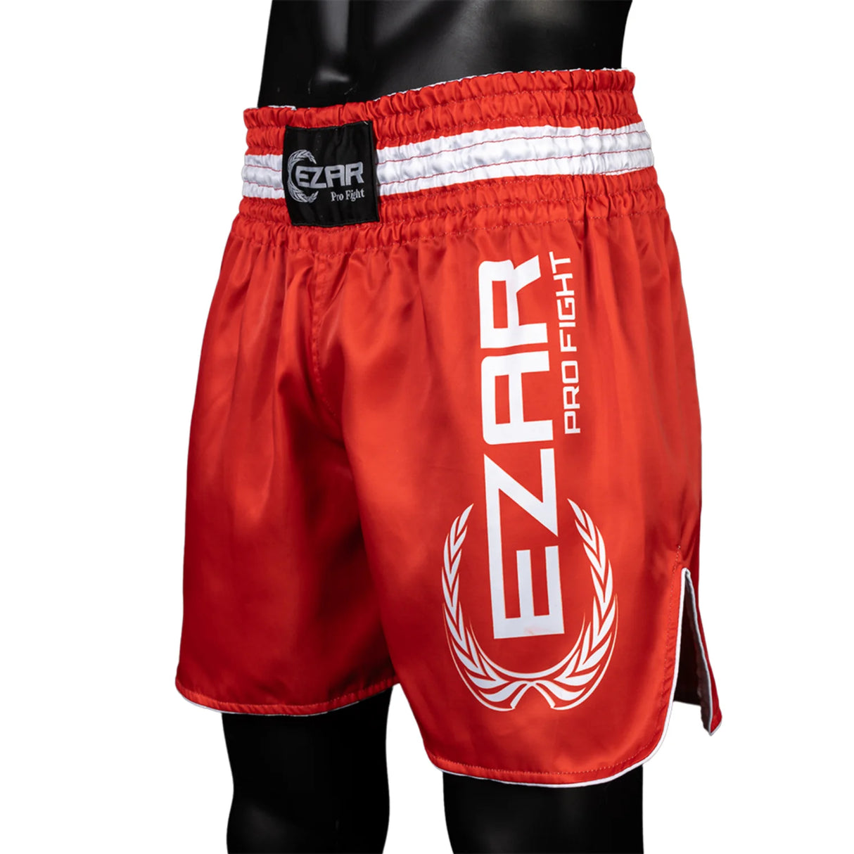 Șort Kickboxing, poliester, talie elastică, roșu, SKICK-R 4