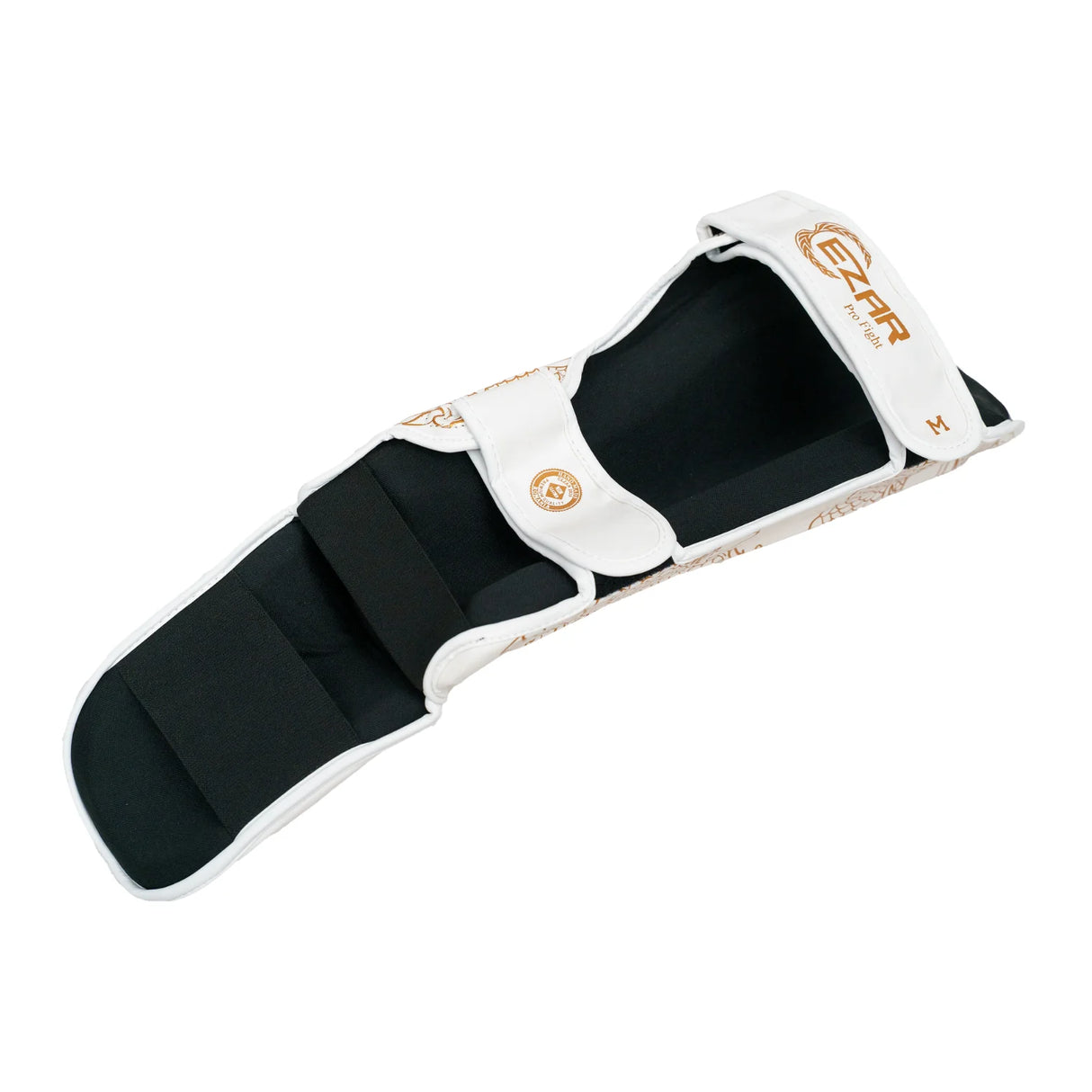 Tibiere protecție Eco Basic Dragon, piele ecologică, albe, TBEBD-W 4