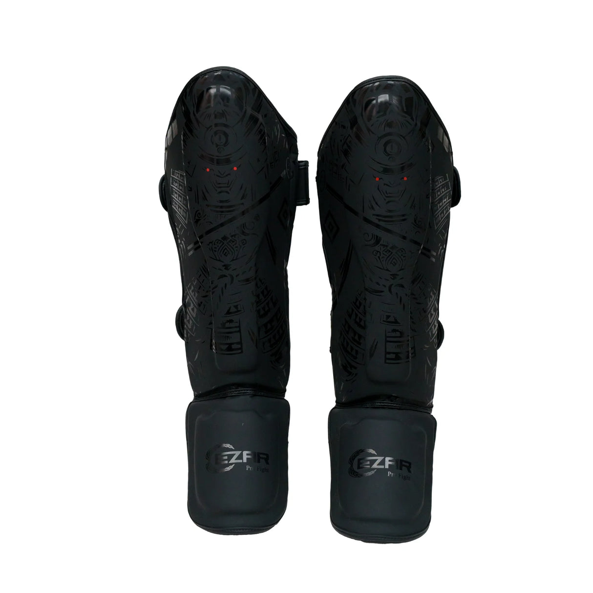 Tibiere protecție Eco Basic Samurai, piele ecologică, negre, TBEBS-B 1