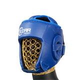 Cască Kickbox pentru competiție, piele ecologică, albastră, CKICKC-B 2