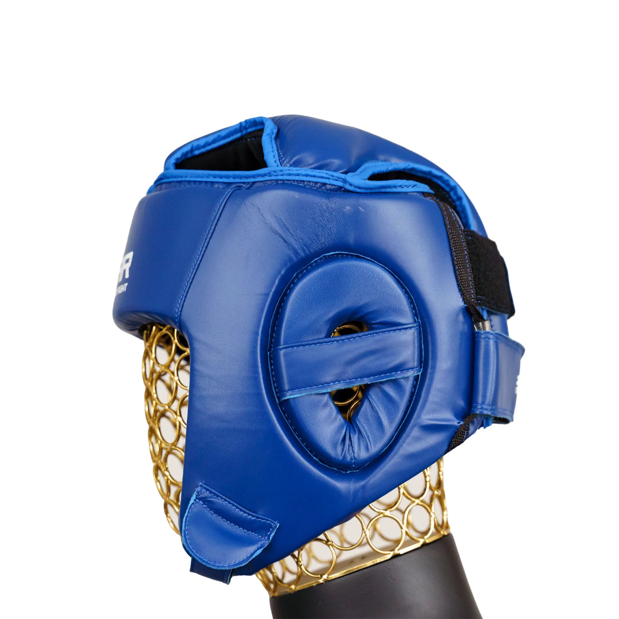 Cască Kickbox pentru competiție, piele ecologică, albastră, CKICKC-B 3