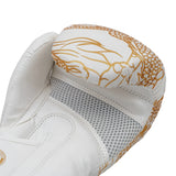 Mănuși de box Eco Basic Dragon, piele ecologică, albe, BOXEBD-W 5