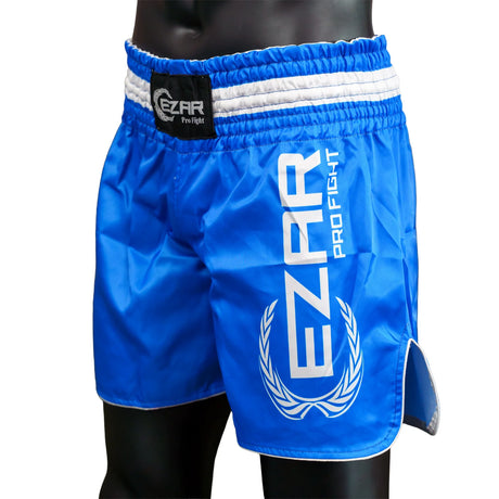 Șort Kickboxing, poliester, talie elastică, albastru, SKICK-B 2