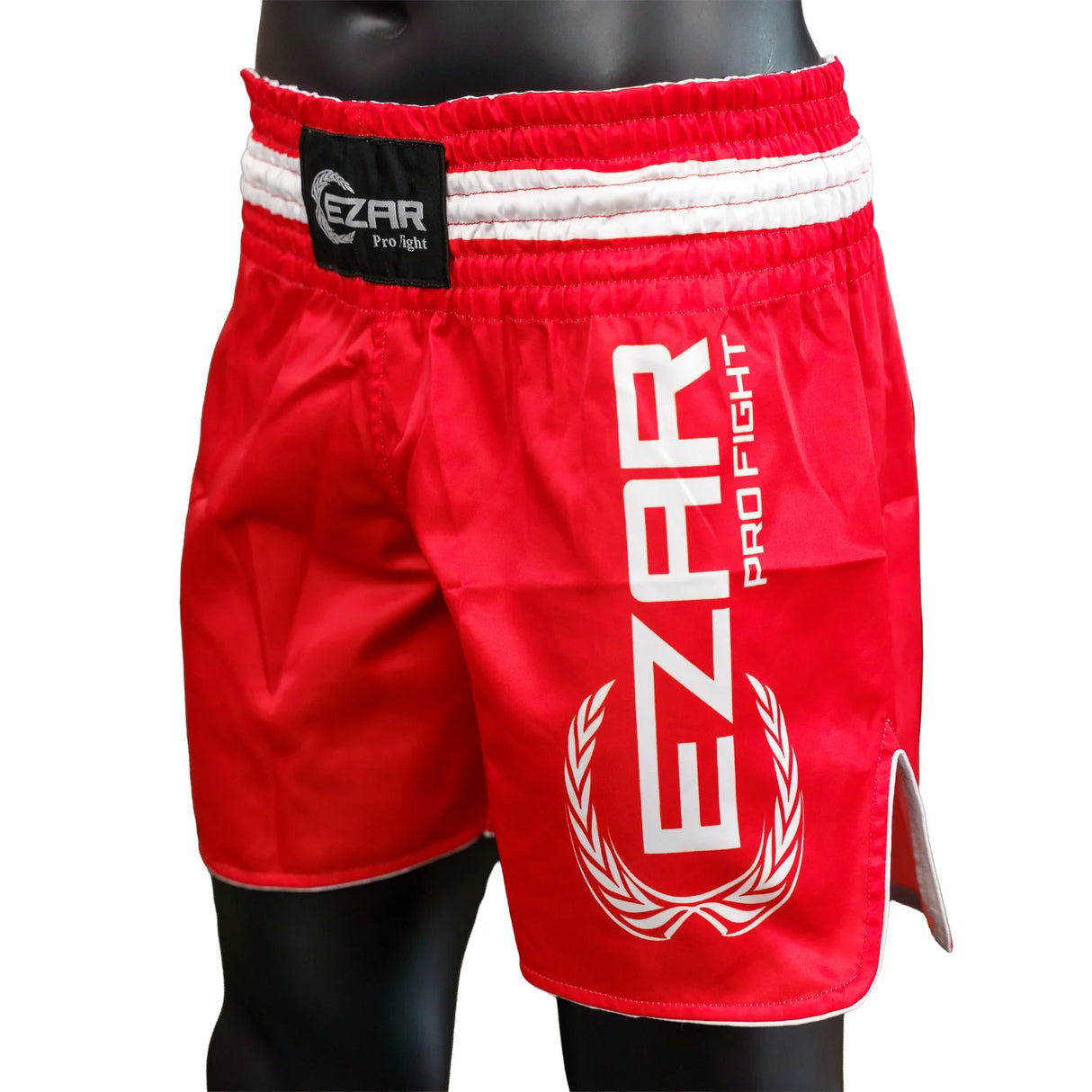 Șort Kickboxing, poliester, talie elastică, roșu, SKICK-R 2