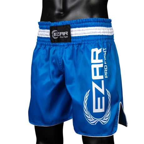 Șort Kickboxing, poliester, talie elastică, albastru, SKICK-B 2