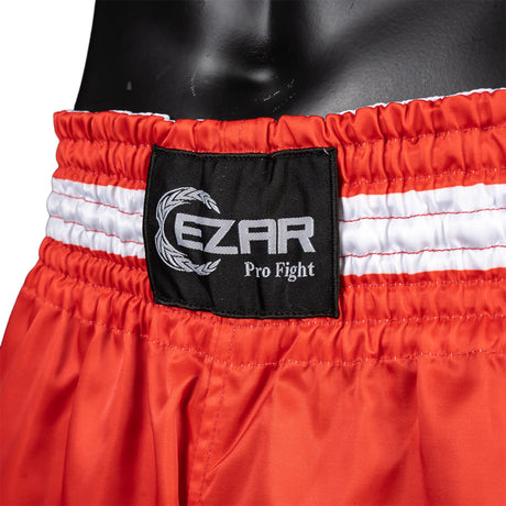 Șort Kickboxing, poliester, talie elastică, roșu, SKICK-R 2