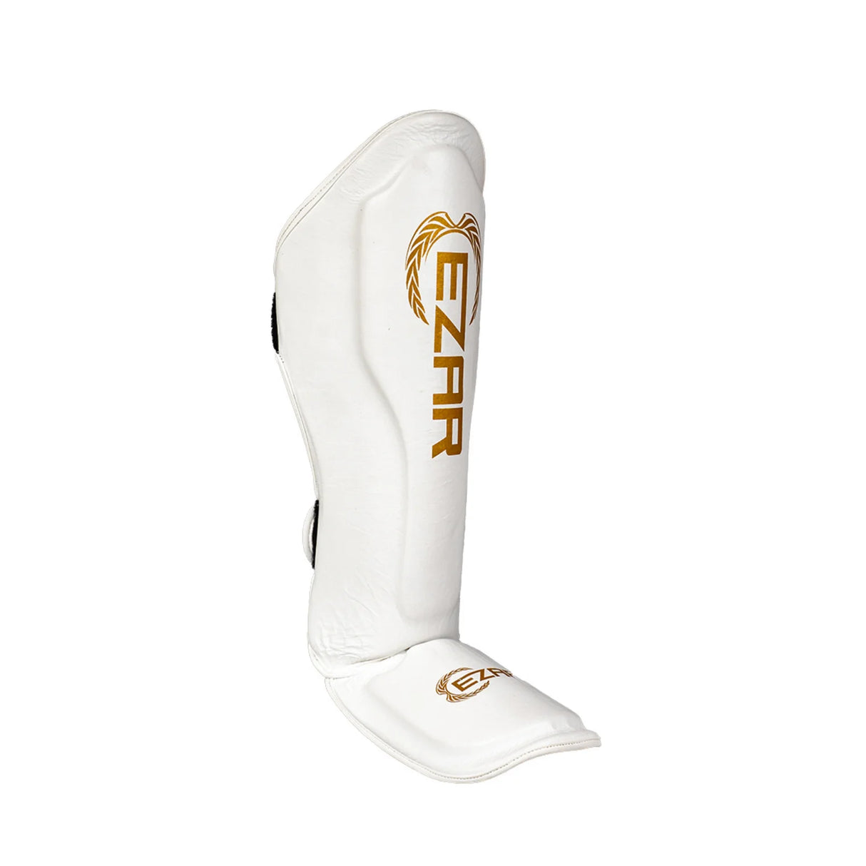 Tibiere protecție Basic, piele naturală, albe, TBW 3