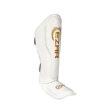 Tibiere protecție Basic, piele naturală, albe, TBW 3