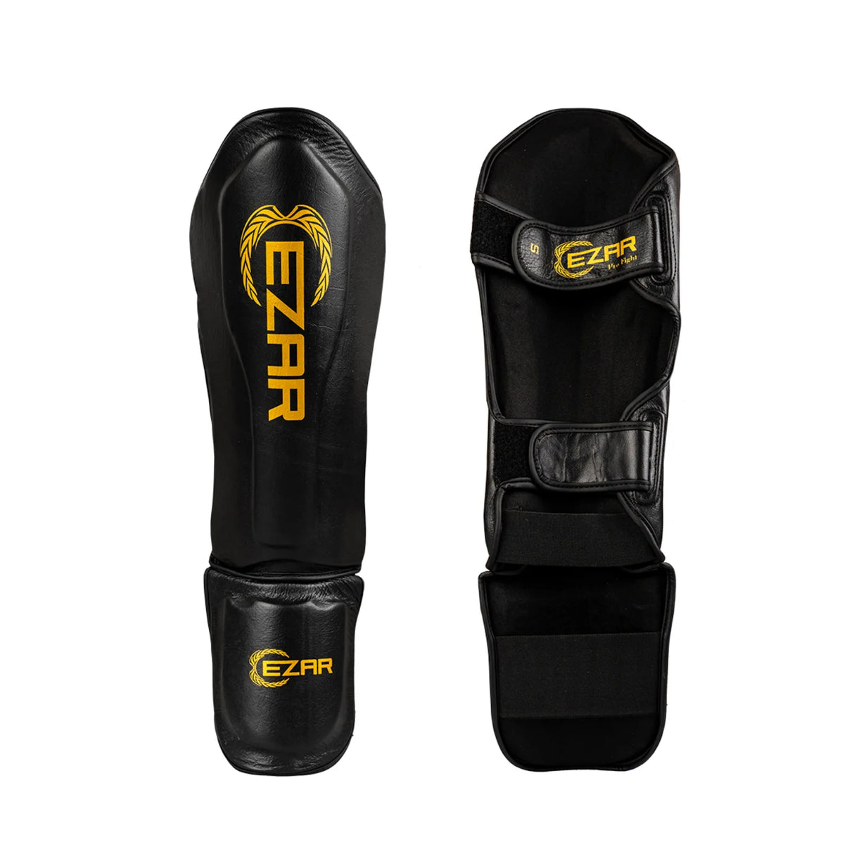 Tibiere protecție Basic, piele naturală, negre, TBB 1