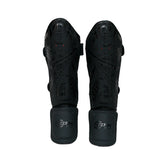 Tibiere protecție Eco Basic Samurai, piele ecologică, negre, TBEBS-B 1