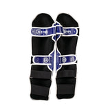 Tibiere protecție Eco Basic, piele ecologică, albastre, TBEB-BL 3