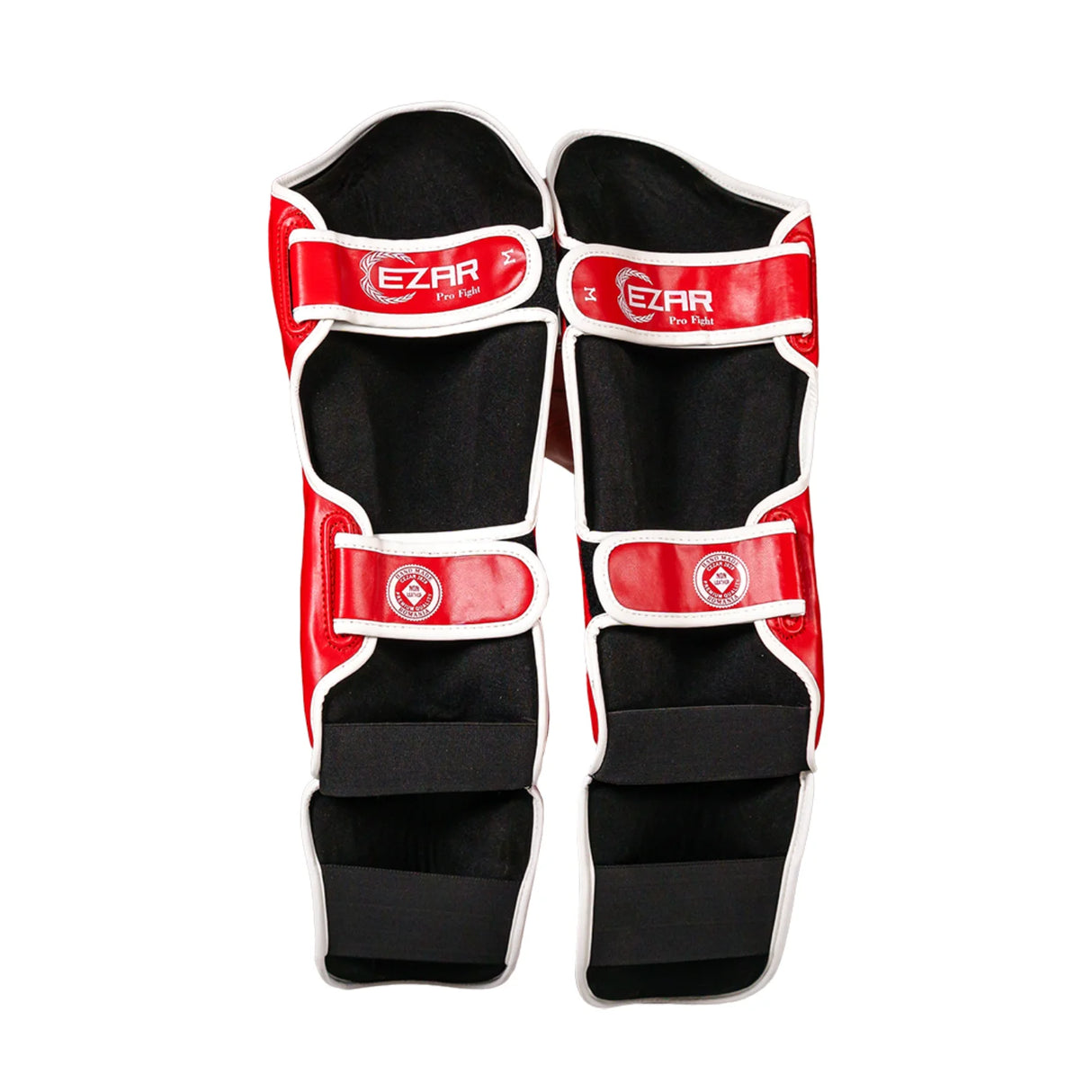 Tibiere protecție Eco Basic, piele ecologică, roșii, TBEB-R 3